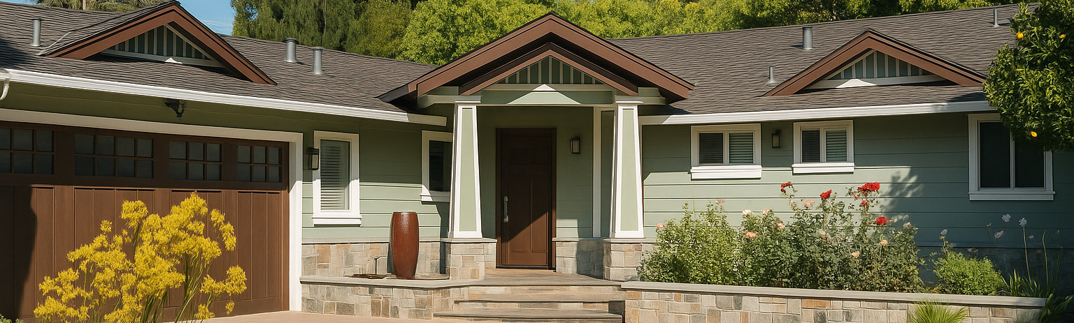 full exterior remodel in los gatos